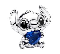 Pandora 925 Sterling Silver Disney Stitch Blue Heart Charm 794731C01