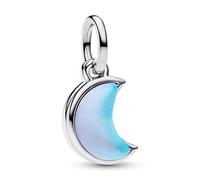 Pandora 925 Sterling Silver Moon Charm Anhänger Two-Piece Charm 794272C01