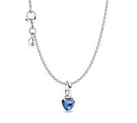 PANDORA 925 Sterling Silver Necklace Gift Set Blue Chakra Heart 21532