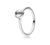 Pandora 925 Sterling Silver Ring with Picturesque Droplets Design Size 58 (18.5) - 190983CZ-58