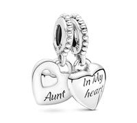 Pandora Aunt & Niece Split Heart Dangle Charm 799188C00