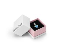 Pandora Blue Murano Glass Elephant Dangle Charm- With Gift Box