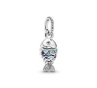 Charm Pandora Pez escamas azules 799428C01 plata