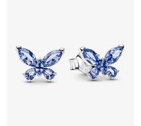 PANDORA Blue Sparkling Butterfly Stud Earrings 294230C01
