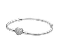 Pandora Bracelets Bracelet with pave heart clasp 590727CZ