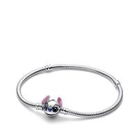 Pandora Disney Stitch Disney Collection Sterling Silver Snake Link Bracelet Length 18cm 593738C01-18, 593738C01-18, Sterling Silver, No Gemstone