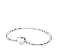 Pandora Bracelets Moments Bracelet Snake Chain Design with Heart Clasp 599206C00