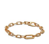 PANDORA ME Link Chain Bracelet In 14K Gold-Plated For Medallion Charms, Size 20, No Box
