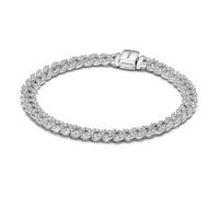 Pandora Timeless Sterling silver pavé bracelet with clear cubic zirconia, 20