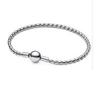 Pandora Silver Round Clasp Wing Chain Bracelet - 18cm
