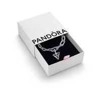 PANDORA Butterfly Sparkling Bracelet Set | Pandora ME Butterfly Medallion Charm & Link Chain Bracelet Set in Sterling Silver with Purple Crystals & Blue Enamel