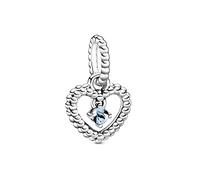 PANDORA Cham Pendant 798854C01 Sterling Silver Woman Heart of Spheres