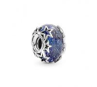 Pandora Galaxy Blue & Star Murano Charm 790015C00