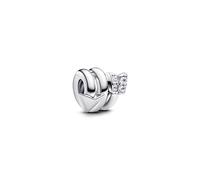 Pandora Charm for Women Sterling Silver 925 793665C01, One size, Sterling Silver, Cubic Zirconia