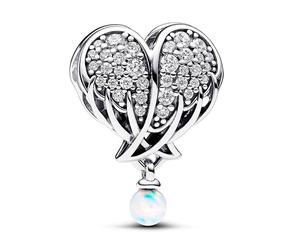 Pandora Charms Angel Wings and Shiny Heart Charm 792980C01
