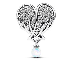 Pandora Charms Angel Wings and Shiny Heart Charm 792980C01