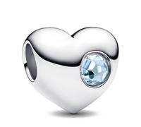 Pandora Charms Aquamarine Blue Gem Heart Charm 794161C03