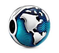 Pandora Blue Globe Clip Charm 799429C01