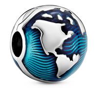 Pandora Blue Globe Clip Charm 799429C01