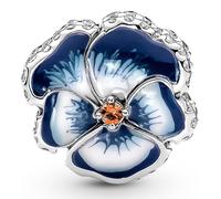 Pandora Charms Blue Pansy Flower Charm 790777C02
