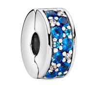 Pandora Charms Blue Pavé Clip Charm 791817NSB-MX