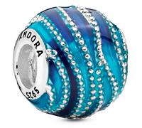 Pandora Blue Swirls Charm