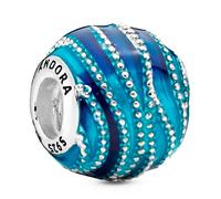Pandora Charms Blue Swirl sterling silver charm 797012ENMX