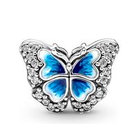 Pandora November Birthstone Eternity Circle Charm - Bracelet Charm for Pandora Moments Bracelets - Gift for Her - Sterling Silver with Honey-coloured Crystal