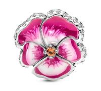 Pandora Charms Pink Pansy Flower Charm 790777C01