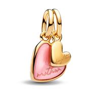 Pandora Charms Detachable Pink Pendant Charm for Mother and Daughter 763766C01