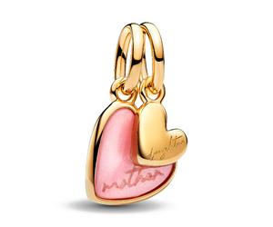 Pandora Charms Detachable Pink Pendant Charm for Mother and Daughter 763766C01