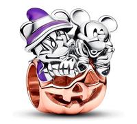 Pandora Disney Mickey Mouse & Minnie Mouse Halloween Pumpkin Charm
