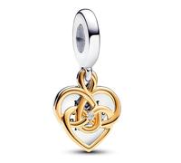 Pandora Charms Double Engravable Mama Pendant Charm with a Laboratory Created Synthetic Diamond 763237C01
