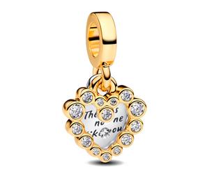 Pandora Charms Double Sparkling Heart Pendant Charm 763765C01