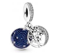 Pandora Charms Galaxy Double Tree and Moon Pendant Charm 799645C01