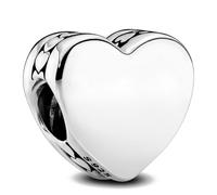 Pandora Moments Engravable Heart silver charm