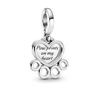 Pandora Charms Hearts and Footprints Pendant Charm 799360C00