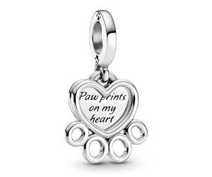 Pandora Charms Hearts and Footprints Pendant Charm 799360C00