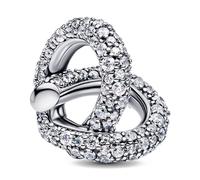 Pandora Charms Infinity Knot and Pavé Heart Charm 793771C01
