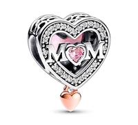 Pandora Charms MOM AND HEART CHARM IN TWO-TONE FILIGRAE 782653C01