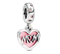 Pandora Mum Script Heart Dangle Charm 798887C01