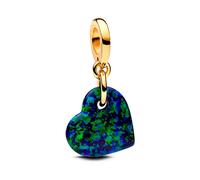 Pandora Charms OPALESCENT GREEN HEART PENDANT CHARM 763348C01