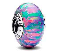Pandora Moments 791691C05 Luminous Purple Charm Sterling Silver Compatible Moments Bracelets, one size, Sterling Silver, Opal
