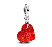 Pandora Charms Opalescent Red Heart Pendant Charm 793348C01