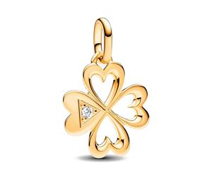 Pandora Charms Pandora ME 763034C01 Four Leaf Clover Heart Locket Charm