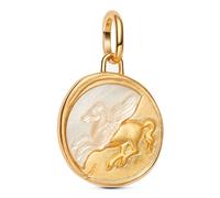 PANDORA ME Pegasus 764090C01 Sterling Silver 14K Gold Plated Mother of Pearl Locket Pendant with Me and Moments Compatible