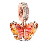 Pandora Charms Pink and Yellow Murano Glass Butterfly Pendant Charm 782698C01