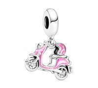 PANDORA 791057C01 Moto Scooter Charm Pendant, one size, Stainless Steel, enamel
