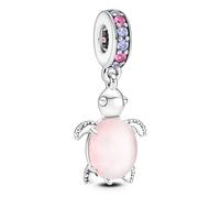 Pandora Charms Pink Murano Glass Sea Turtle Pendant Charm 798939C02