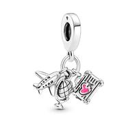 Pandora Charms PLANE, GLOBE AND SUITCASE PENDANT CHARM 799435C01